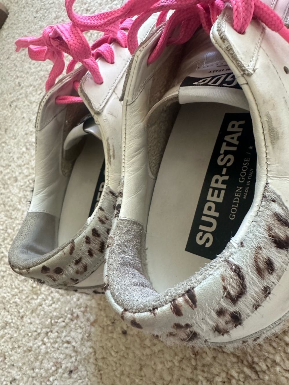 Super Star Classic Pink Laces Leopard Heel - Picture 9 of 12